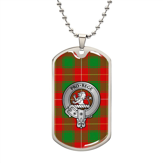 Clan MacFie Crest & Tartan Dog Tag