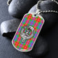 Clan Fraser Crest & Tartan Dog Tag