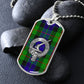 Clan Gunn Crest & Tartan Dog Tag