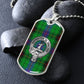 Clan Davidson Crest & Tartan Dog Tag