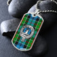 Clan Colquhoun Crest & Tartan Dog Tag