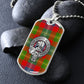 Clan Forrester Crest & Tartan Dog Tag