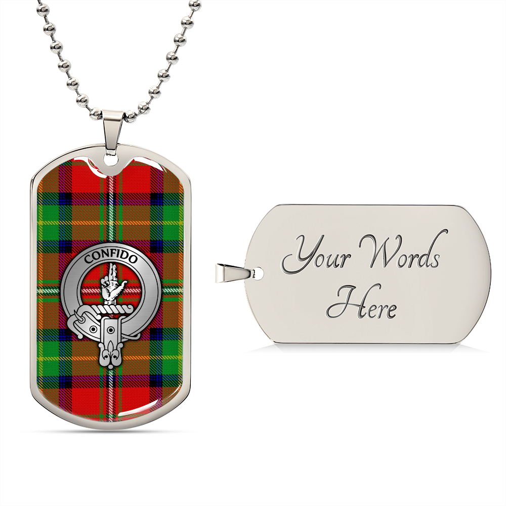 Clan Boyd Crest & Tartan Dog Tag