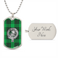 Clan Graham Crest & Tartan Dog Tag