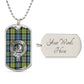 Clan Campbell Crest & Tartan Dog Tag