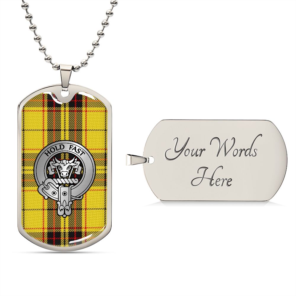 Clan MacLeod Crest & Tartan Dog Tag