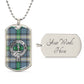 Clan MacDowall Crest & Tartan Dog Tag