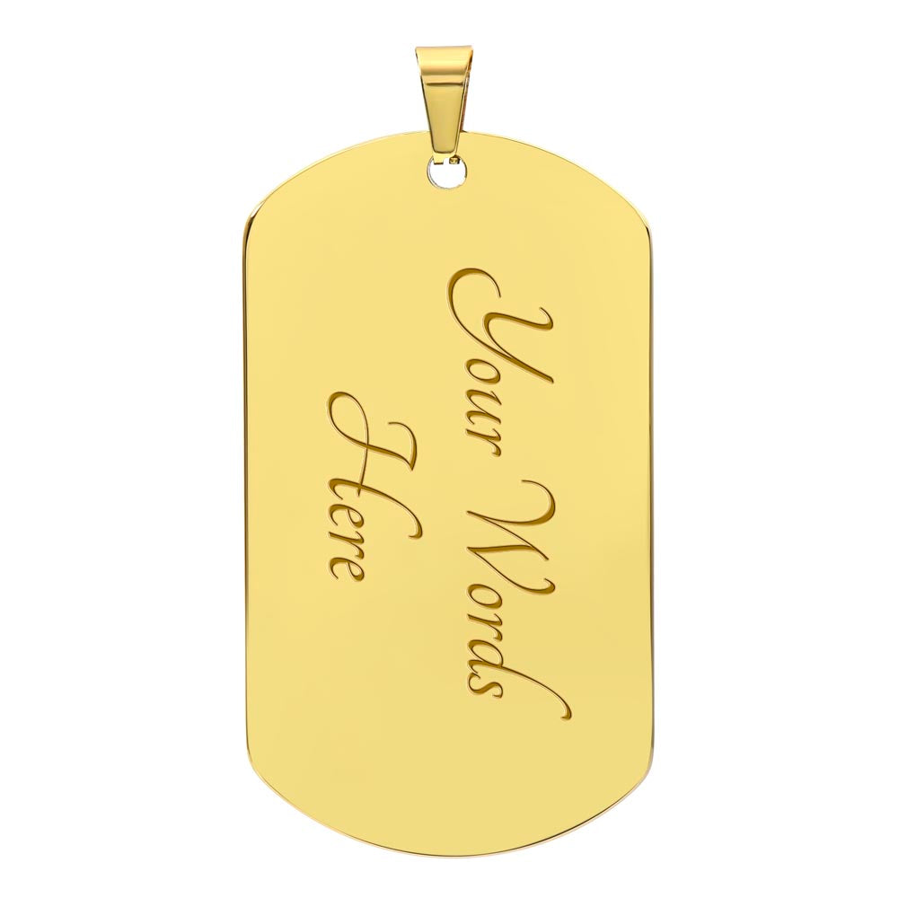 Clan Hamilton Crest & Tartan Dog Tag