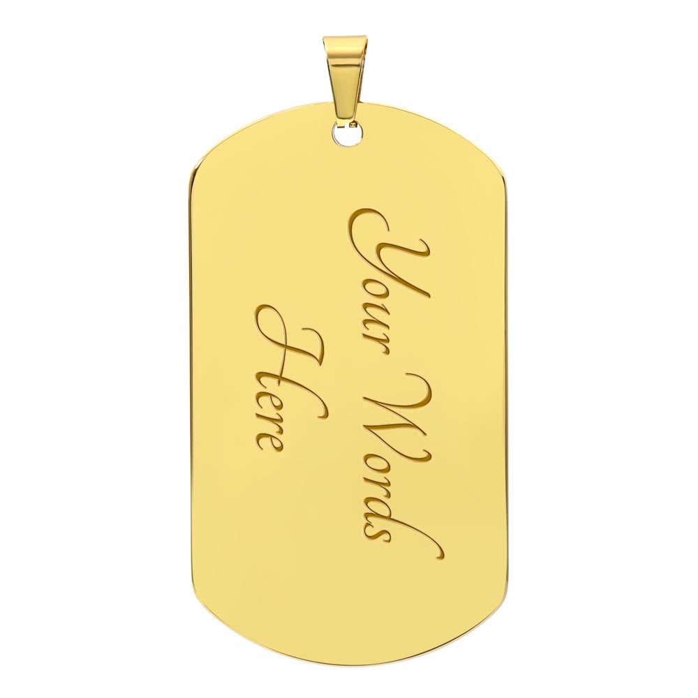 Clan MacDonald of the Isles Crest & Tartan Dog Tag