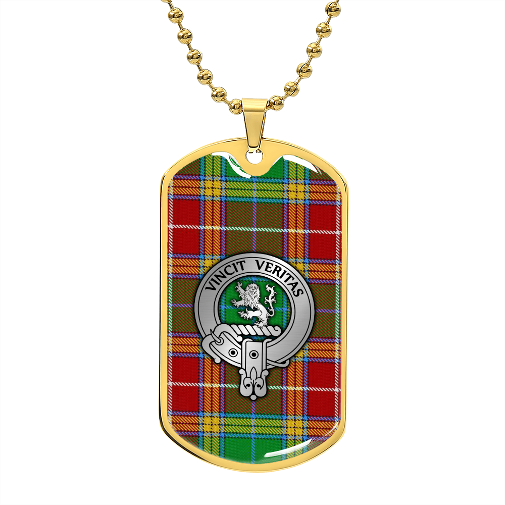 Clan Baxter Crest & Tartan Dog Tag