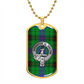 Clan Davidson Crest & Tartan Dog Tag