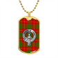 Clan Cameron Crest & Tartan Dog Tag