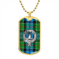 Clan Colquhoun Crest & Tartan Dog Tag