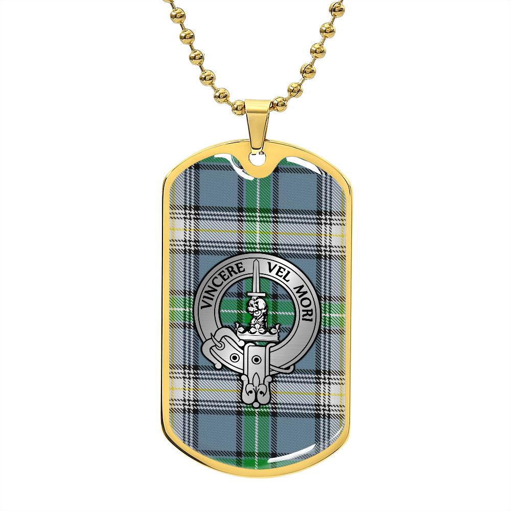 Clan MacDowall Crest & Tartan Dog Tag