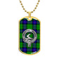 Clan Armstrong Crest & Tartan Dog Tag