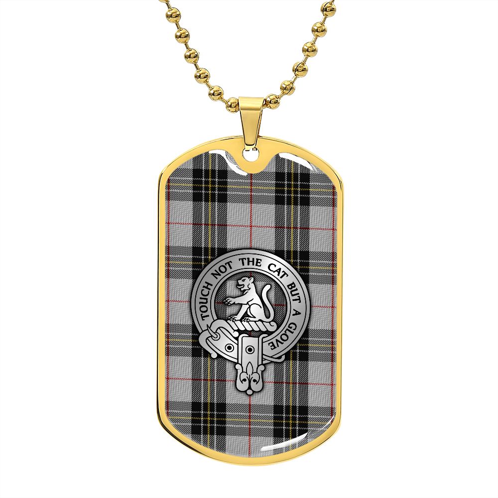 Clan MacPherson Crest & Tartan Dog Tag