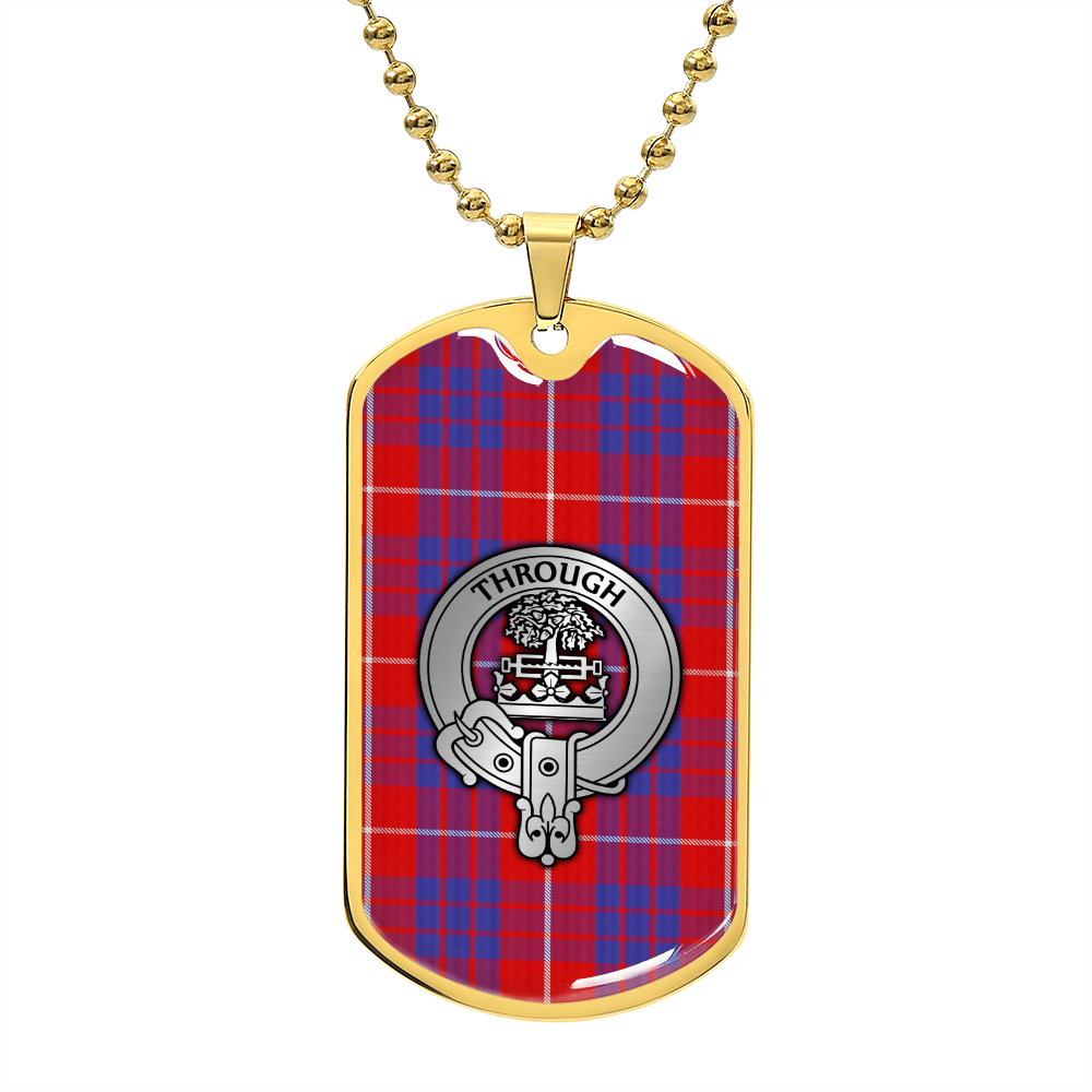 Clan Hamilton Crest & Tartan Dog Tag