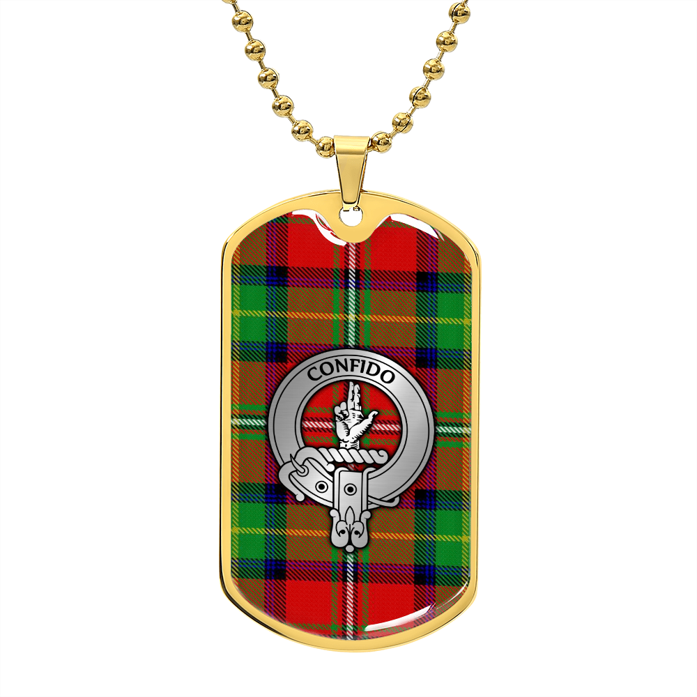 Clan Boyd Crest & Tartan Dog Tag