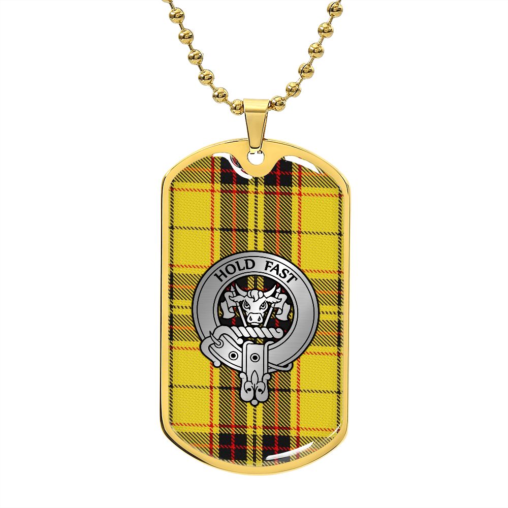 Clan MacLeod Crest & Tartan Dog Tag