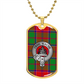 Clan Grant Crest & Tartan Dog Tag