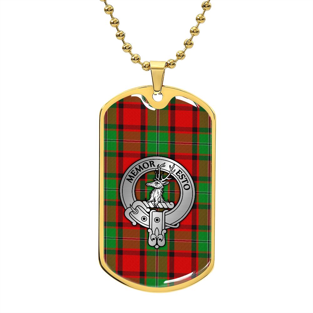 Clan MacPhail Crest & Tartan Dog Tag