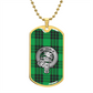 Clan Graham Crest & Tartan Dog Tag