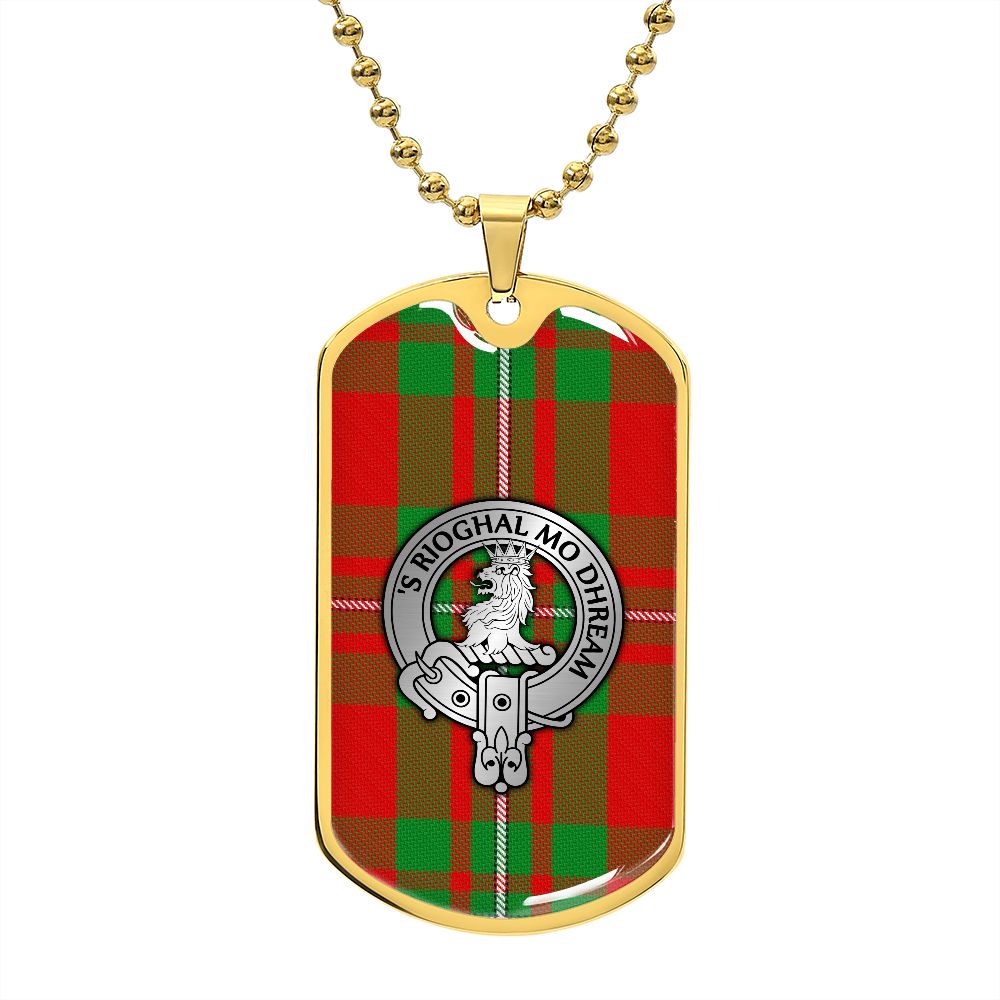 Clan MacGregor Crest & Tartan Dog Tag