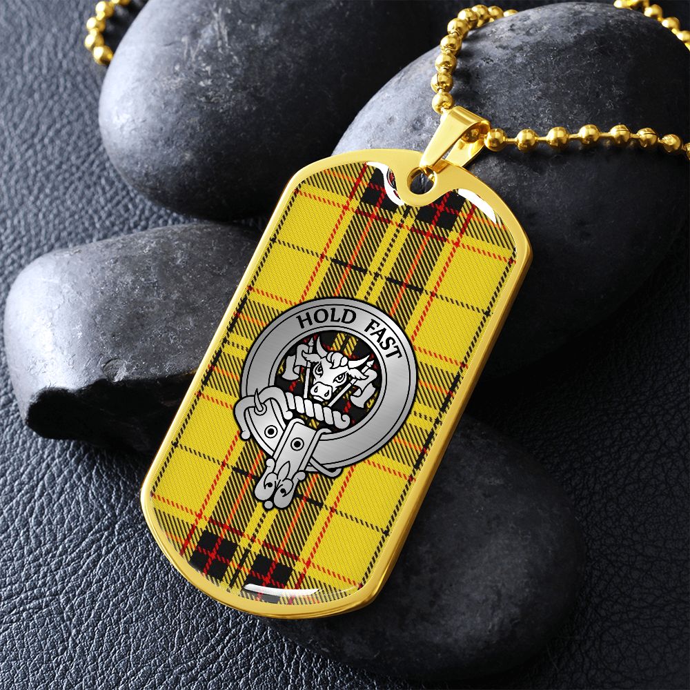 Clan MacLeod Crest & Tartan Dog Tag