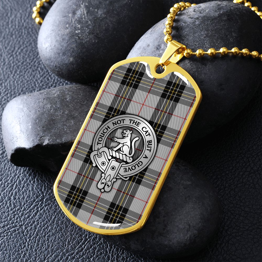 Clan MacPherson Crest & Tartan Dog Tag