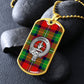 Clan Boyd Crest & Tartan Dog Tag