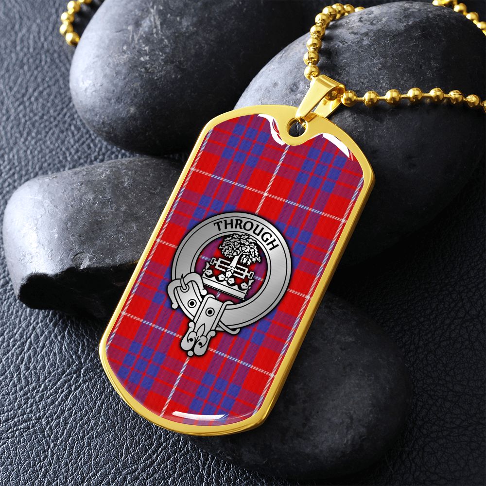 Clan Hamilton Crest & Tartan Dog Tag
