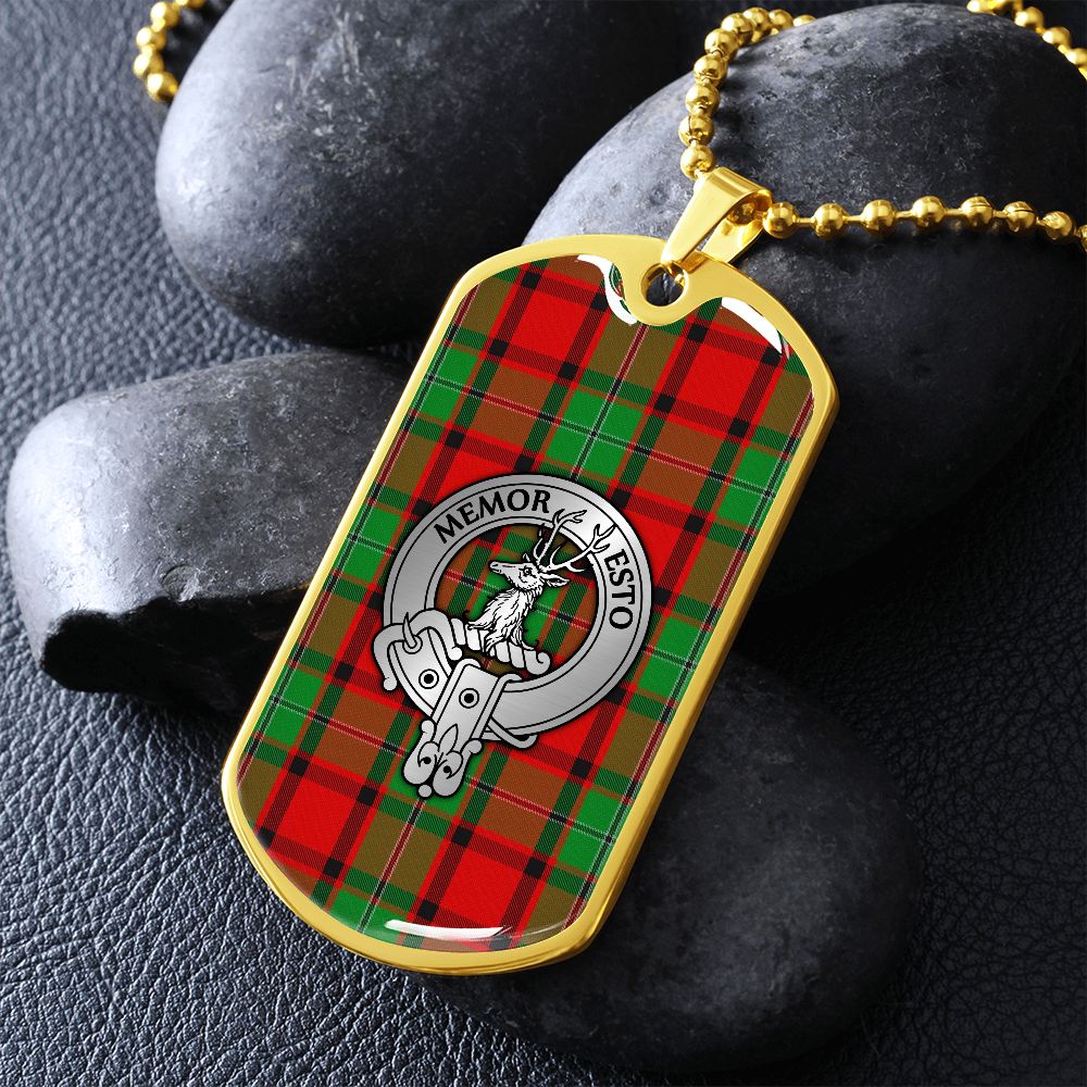 Clan MacPhail Crest & Tartan Dog Tag