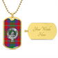 Clan Haig Crest & Tartan Dog Tag