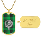 Clan Graham Crest & Tartan Dog Tag