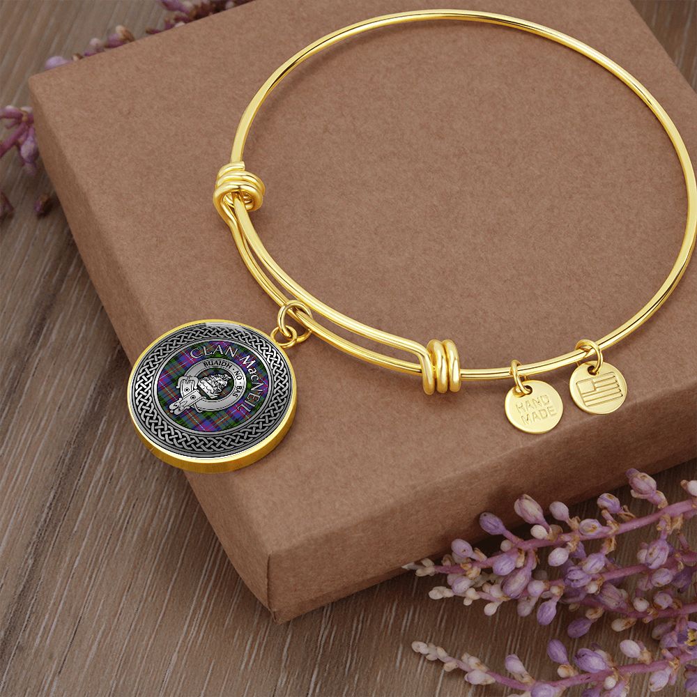 Clan MacNeill Crest & Tartan Knot Bangle