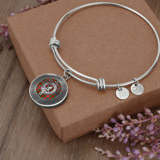 Clan MacDuff Crest & Tartan Knot Bangle