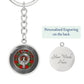 Clan MacPhail Crest & Tartan Knot Pendant Keychain