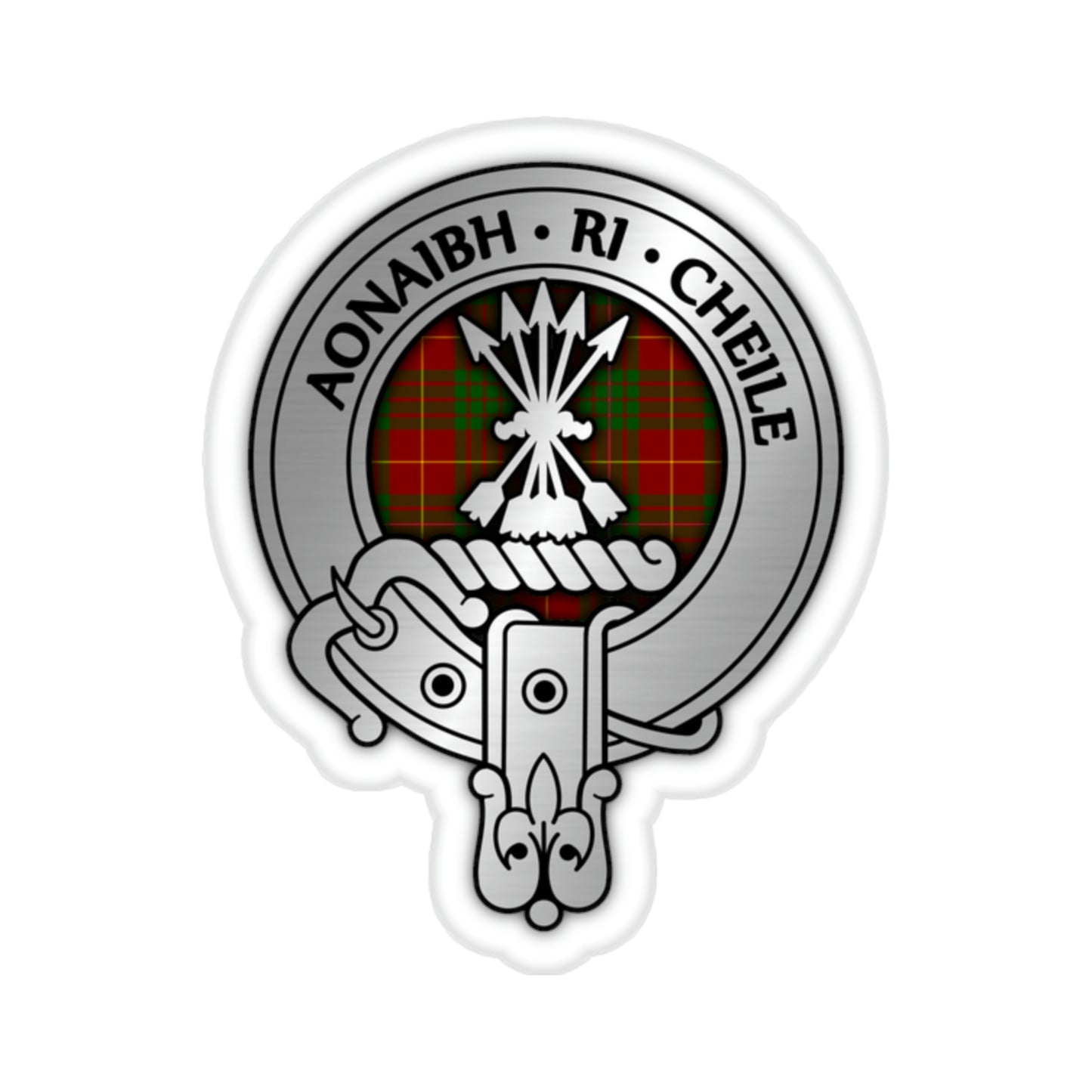 Clan Cameron Crest & Tartan Kiss-Cut Stickers