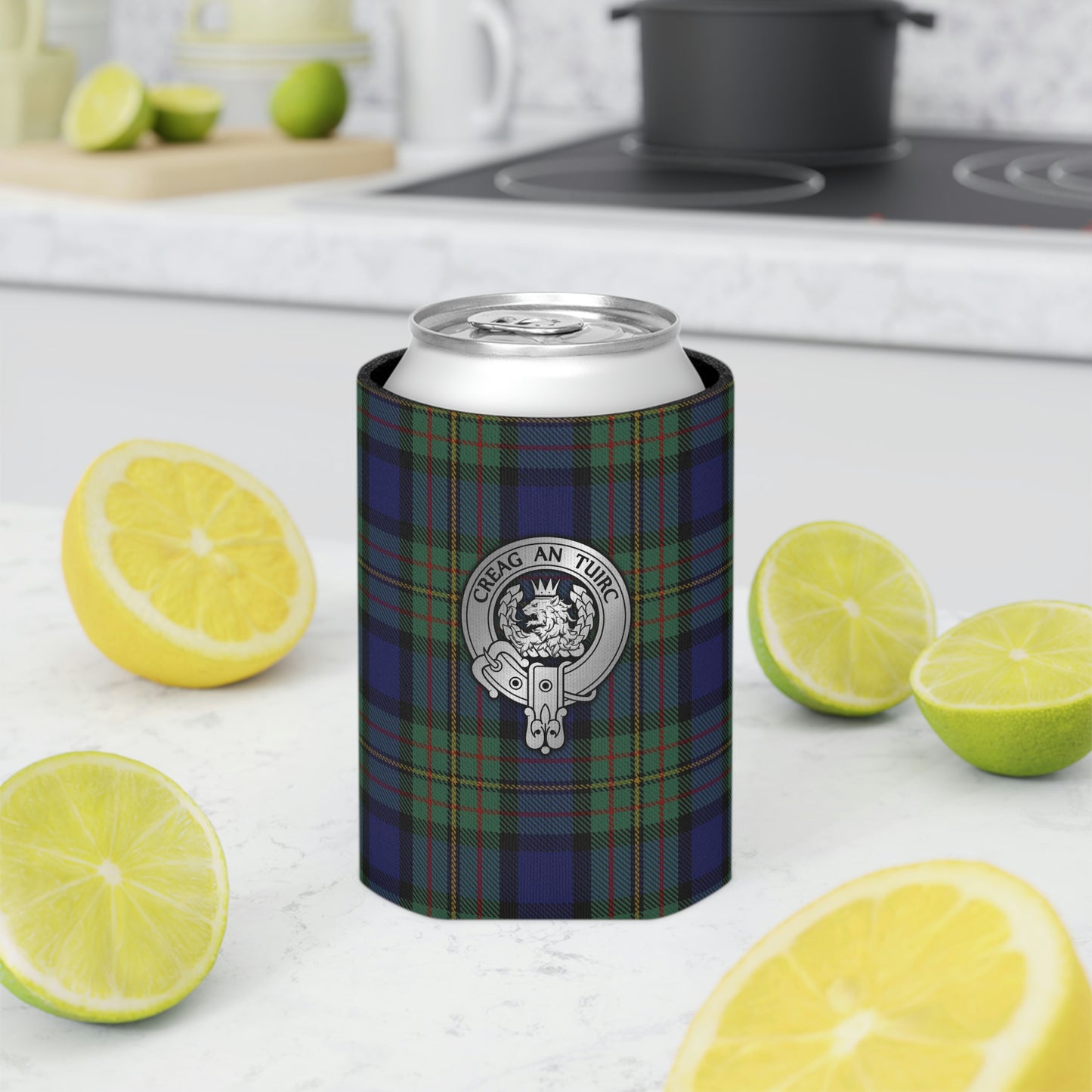 Clan MacLaren Crest & Tartan Can Cooler