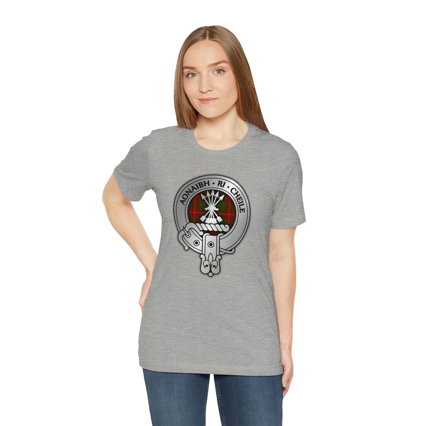 Clan Cameron Crest & Tartan | Unisex T-Shirt