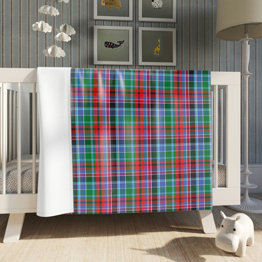 Clan Gordon Red Tartan Throw Blanket