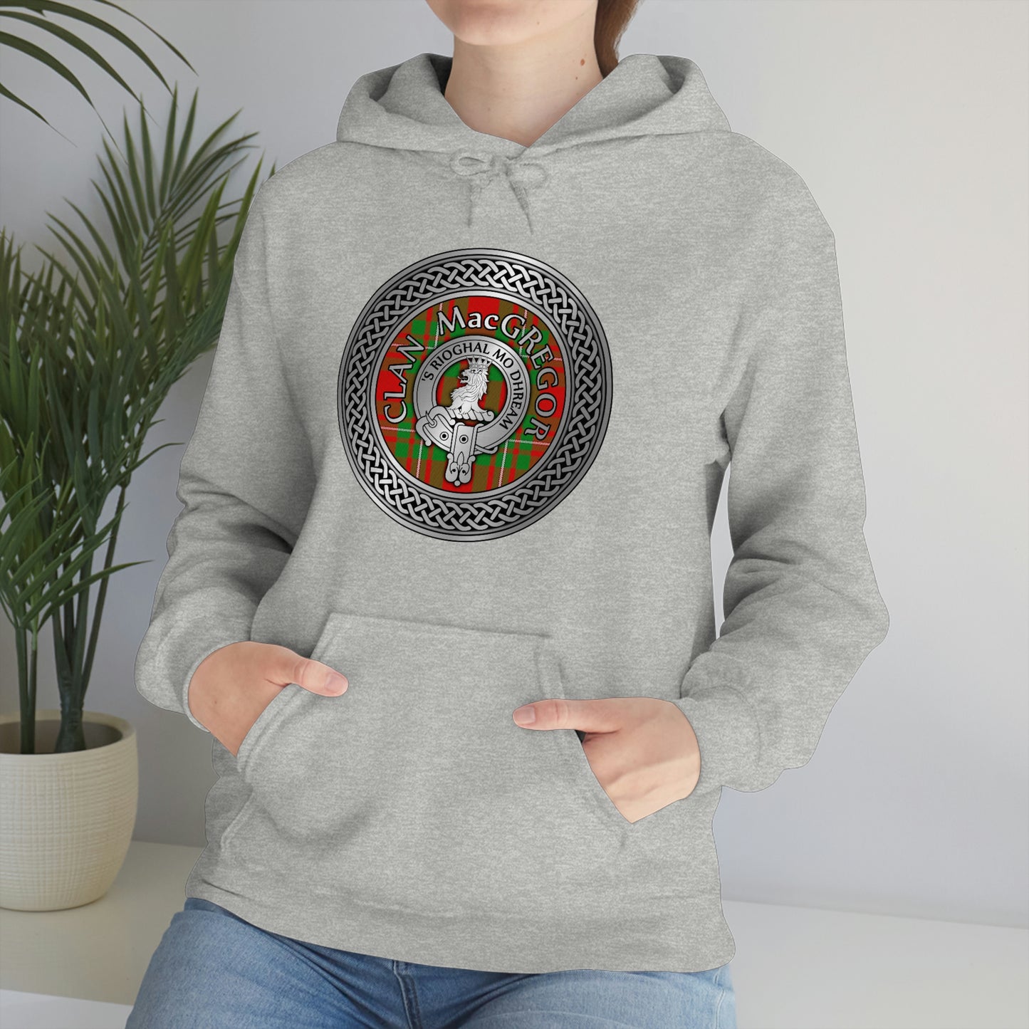 Clan MacGregor Crest & Tartan Unisex Heavy Blend™ Hooded Sweatshirt