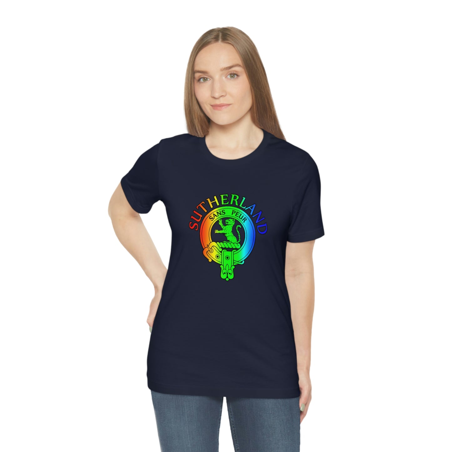 Clan Sutherland Rainbow Crest T-Shirt