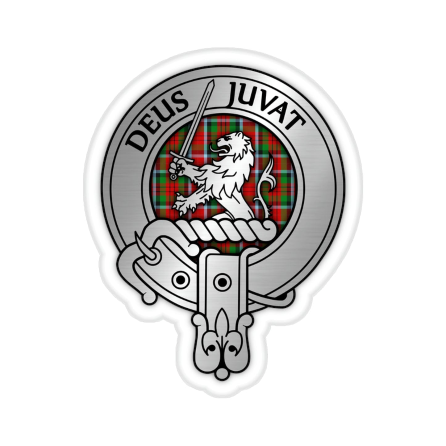 Clan MacDuff Crest & Tartan Kiss-Cut Stickers