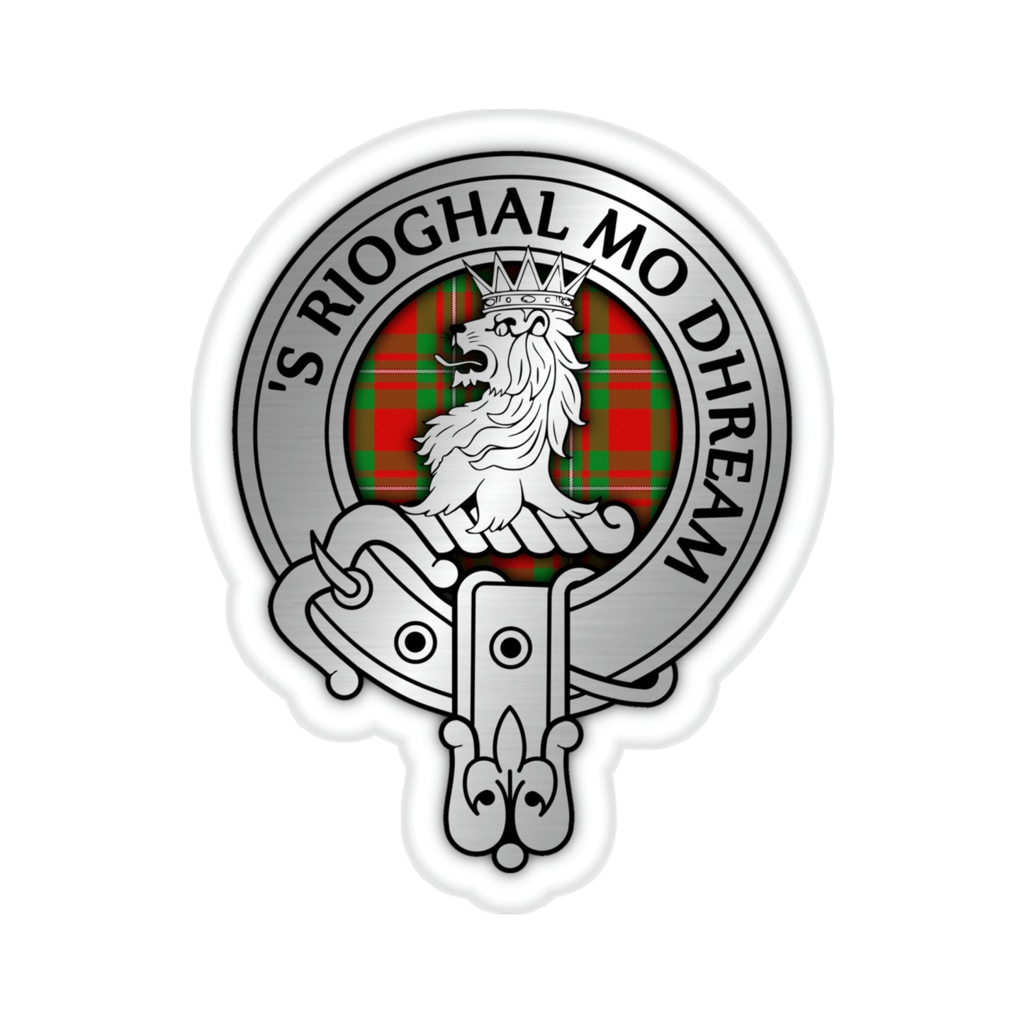 Clan Macgregor Crest & Tartan Kiss-Cut Stickers