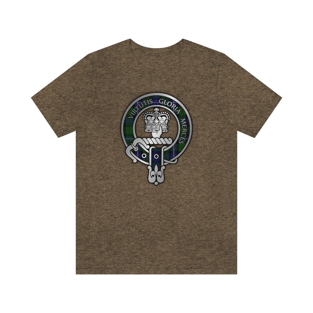 Clan Donnachaidh (Robertson) Hunting Tartan Crest T-Shirt