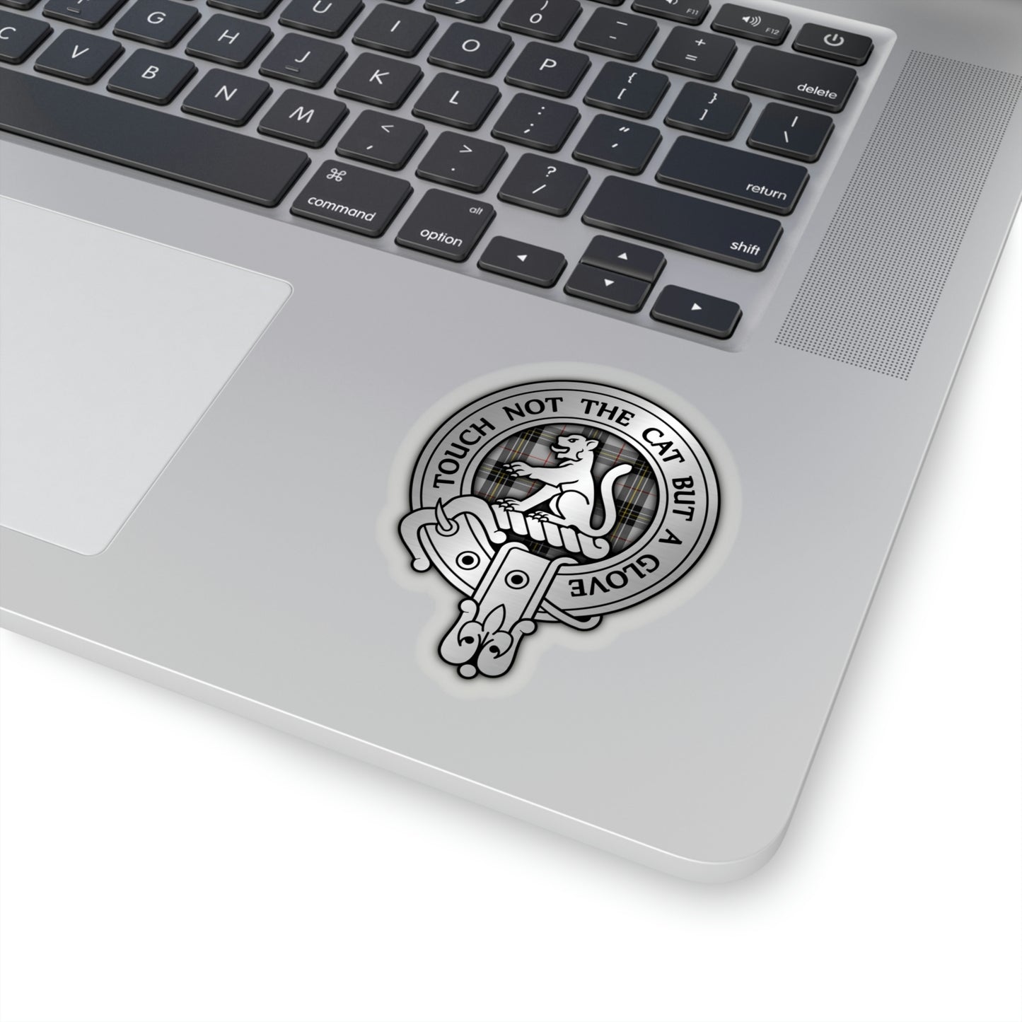 Clan MacPherson Crest & Tartan Kiss-Cut Stickers