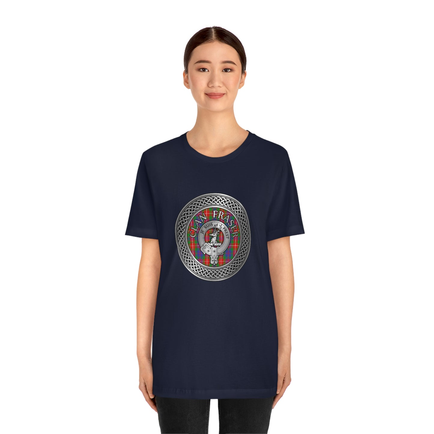 Clan Fraser of Lovat Crest & Tartan Knot T-Shirt