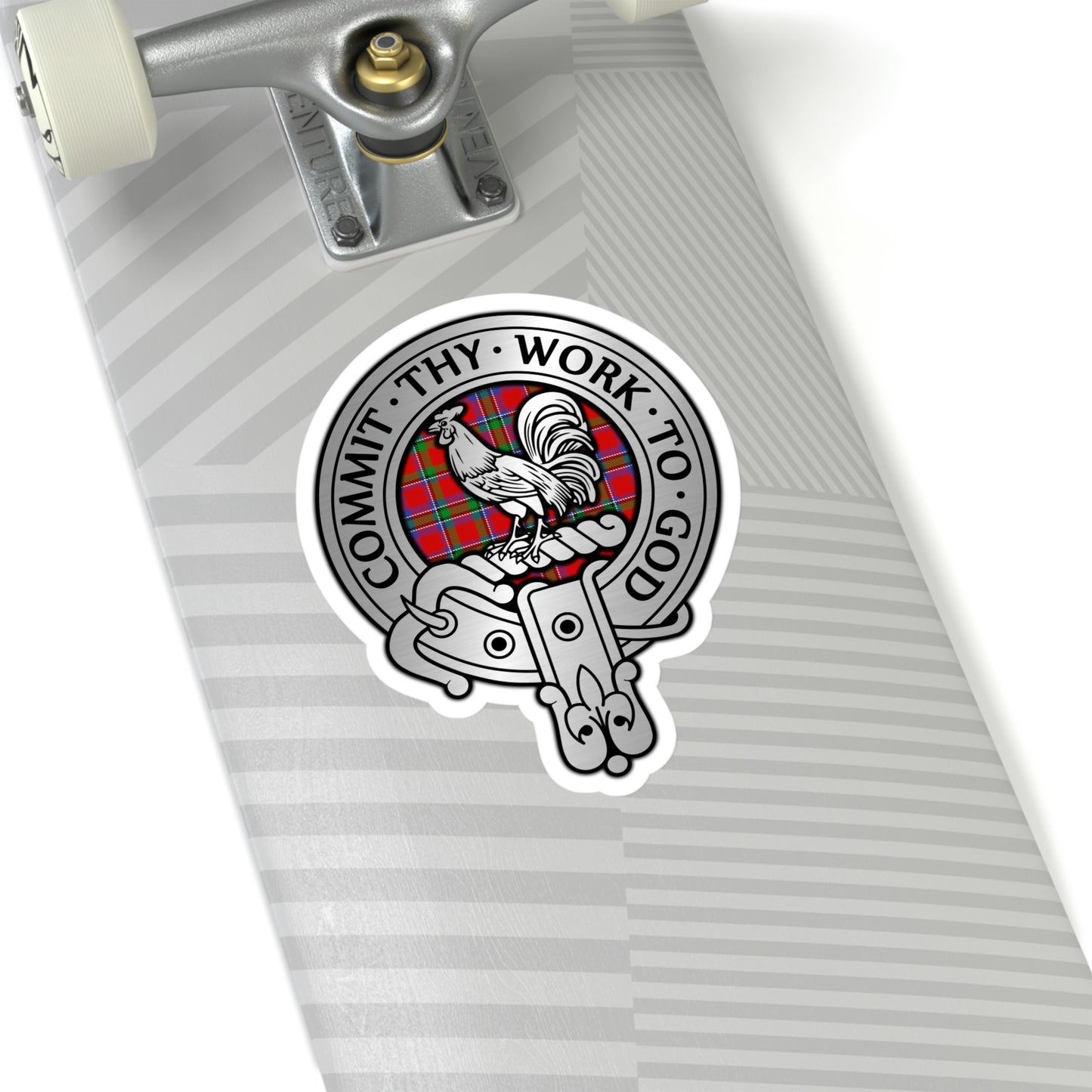 Clan Sinclair Crest & Tartan Kiss-Cut Stickers