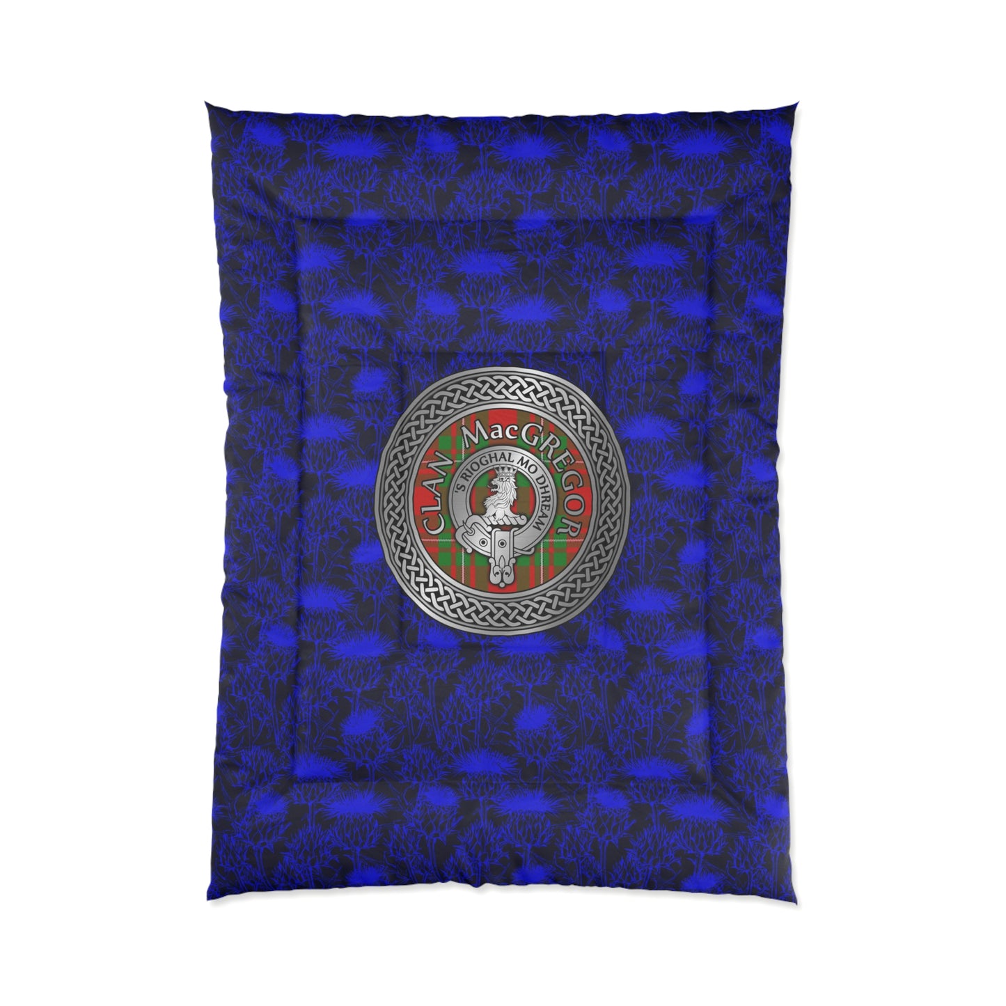 Clan MacGregor Crest & Tartan Comforter